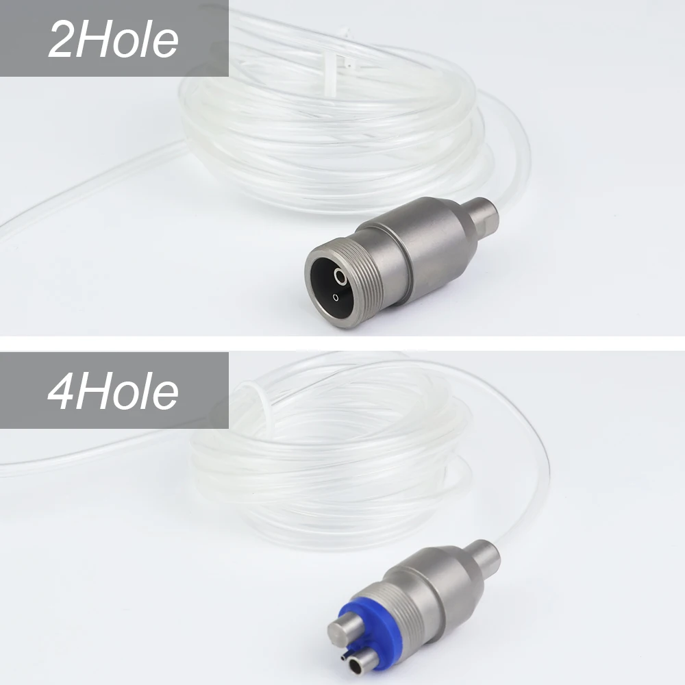 Dental Alumina Sandblasting Gun Connector Adapter Coupler Changer Dental Instrument 2-Holes/4-Holes Dentistry Accessory Tool