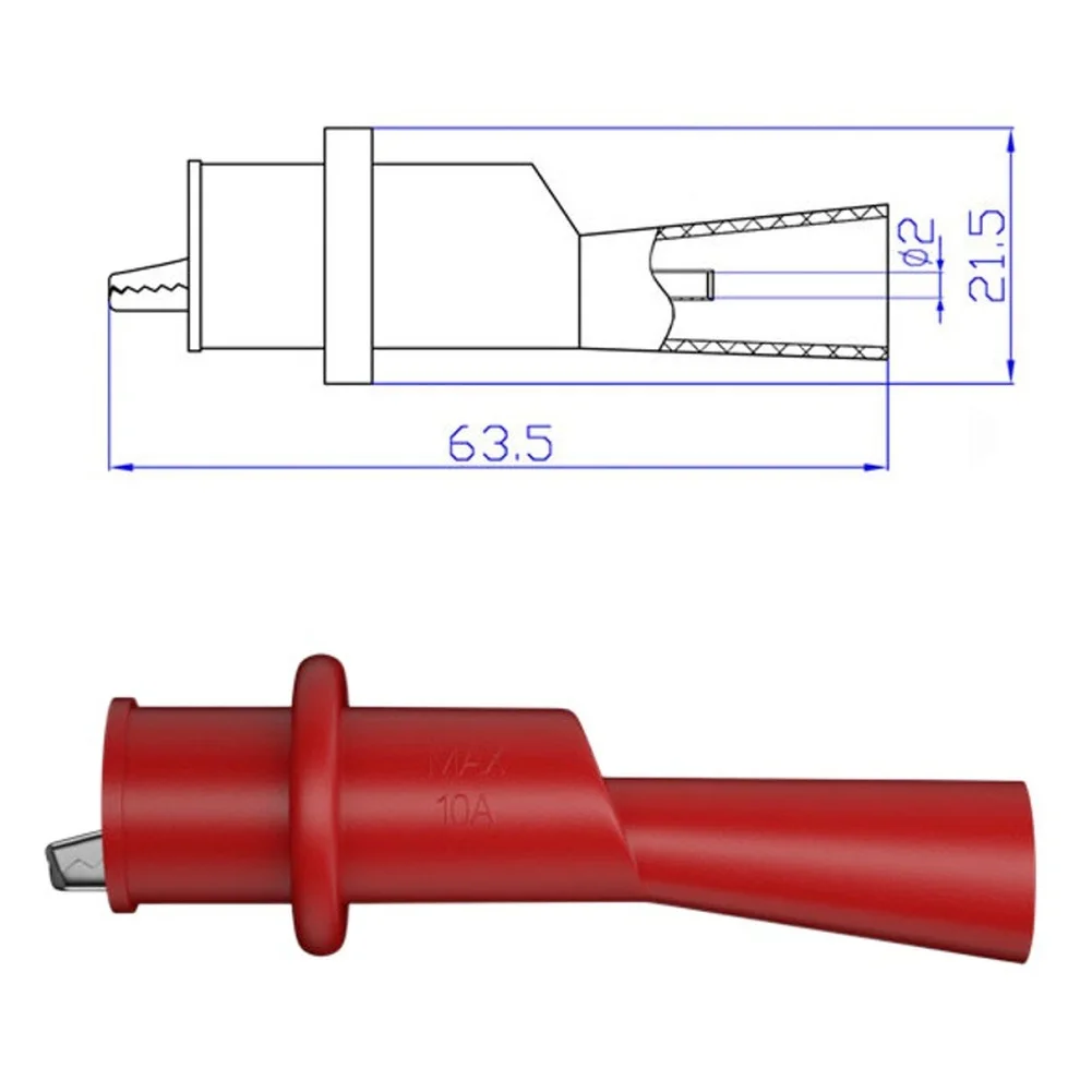 Inverter Repair Tools Hole Piercer 6.35*0.2*2.15cm Test Pin Needle Ultra-fine Tips Hole Piercing Function Ergonomic Design