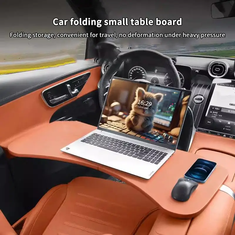 

Car Tray Table Folding Auto Driver Pessenger Seat Laptop Desk Drinks For Interior Accessories Foldable Tray Food Cup Holder 1PC