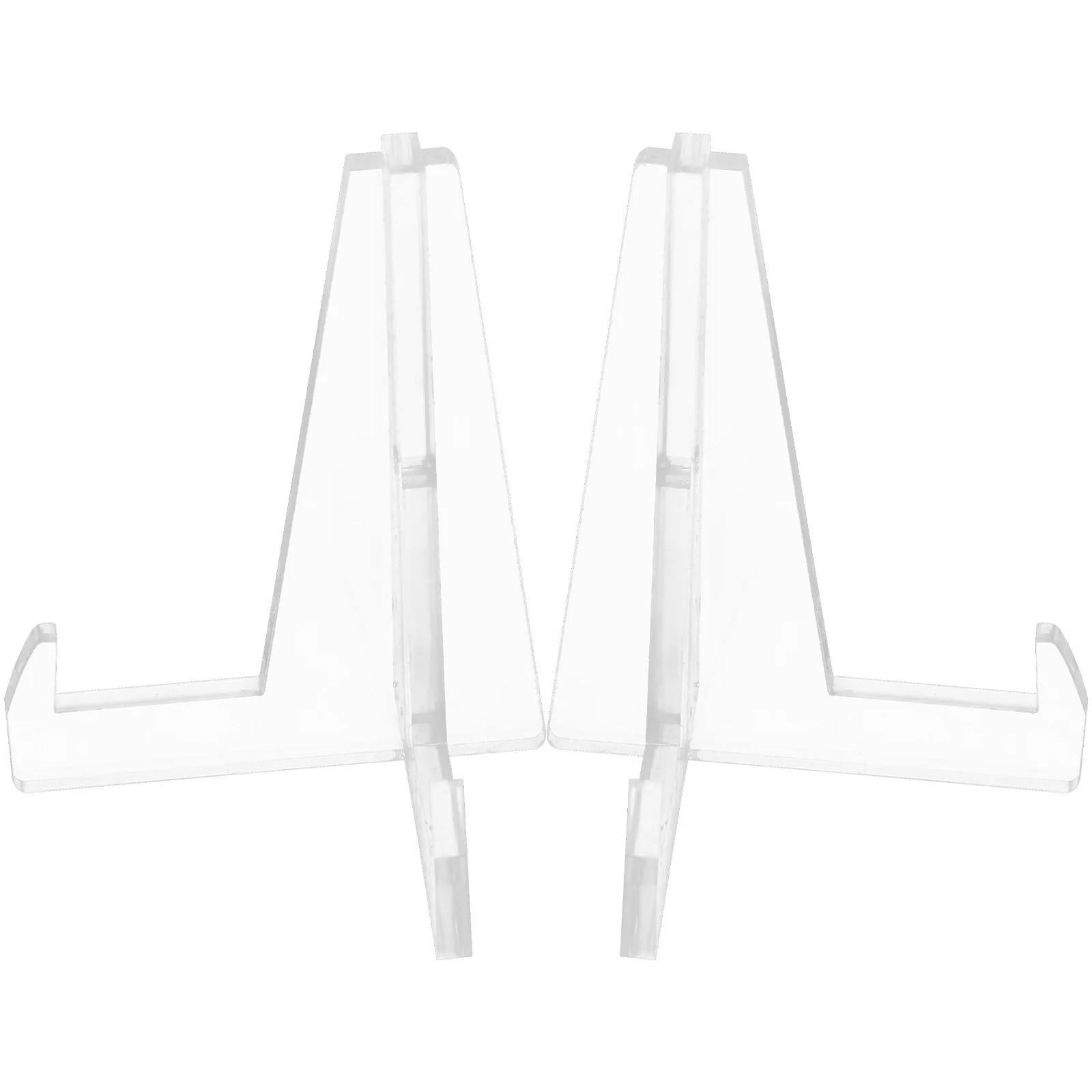 

2Pcs Jade Porcelain Cup Display Rack Acrylic Plate Storage Stand Tea Cake Organizer Desktop Dish Holder Transparent