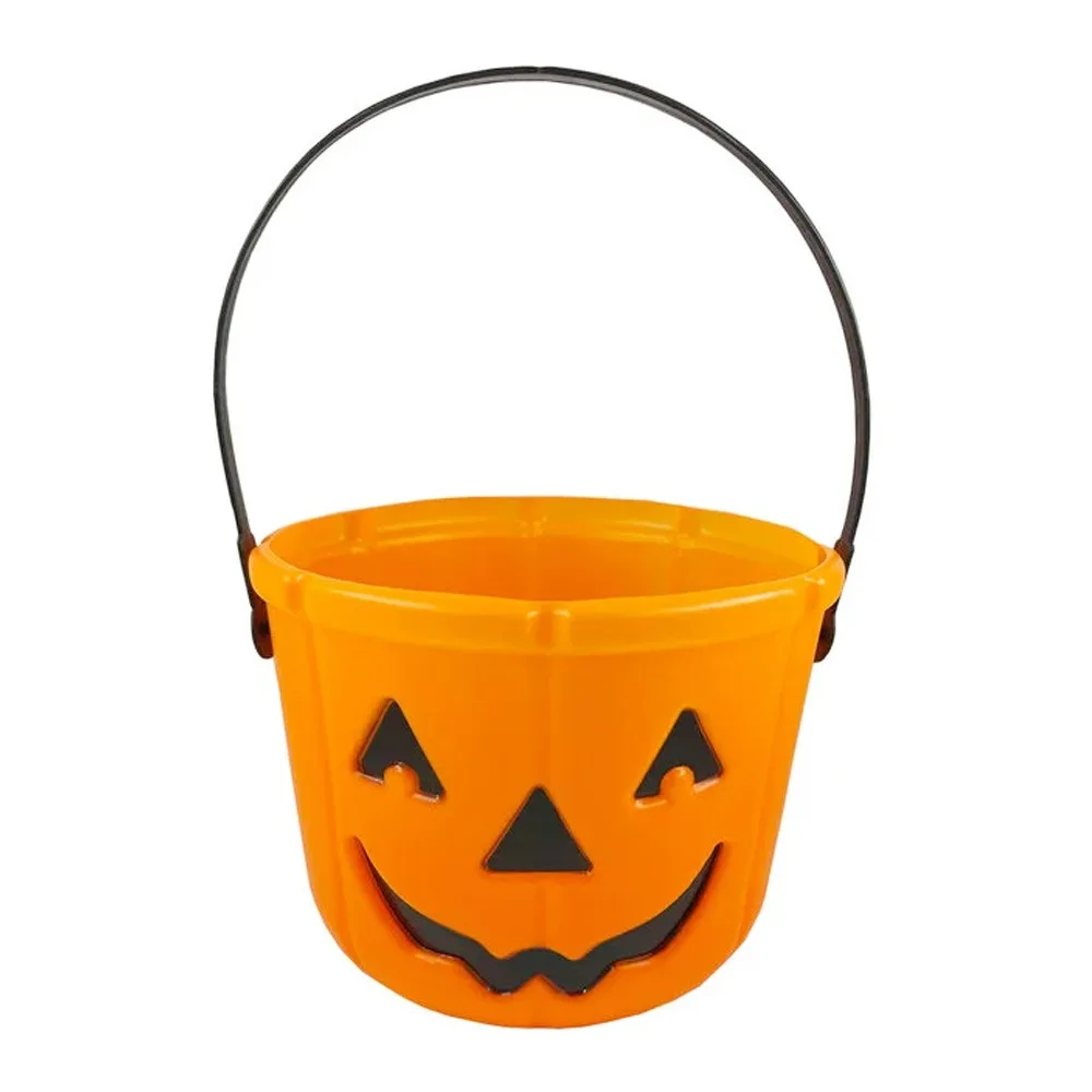 

Spooky Triangle Eye Halloween Pumpkin Jar Portable Holiday Toy Jack-O-Lantern Pumpkin Bucket Children