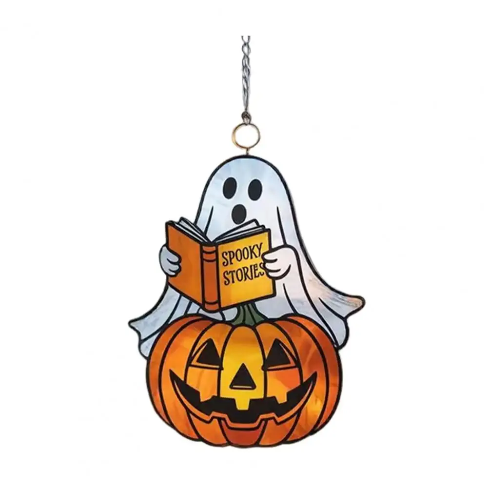 Ghost Light Catcher High-quality Acrylic Suncatcher Halloween Suncatcher Window Hanging Ornament Stained Catcher Decor Ghost