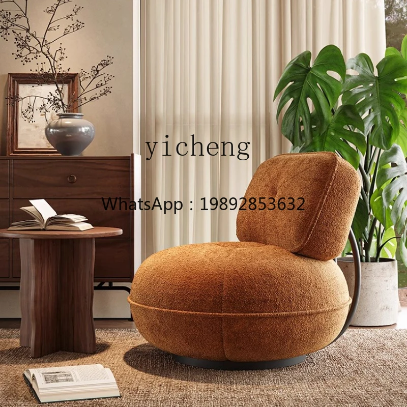 YZ  medieval retro casual sofa chair single ball round casual sofa chair