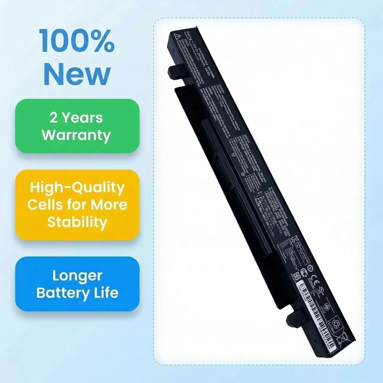 Batería Nueva A41-X550A para Portátil Asus X550C X452E X450L X550 A450 A550 F450 R409 R510 X450 F550 F552 K450 K550 P450 X450LA X550V