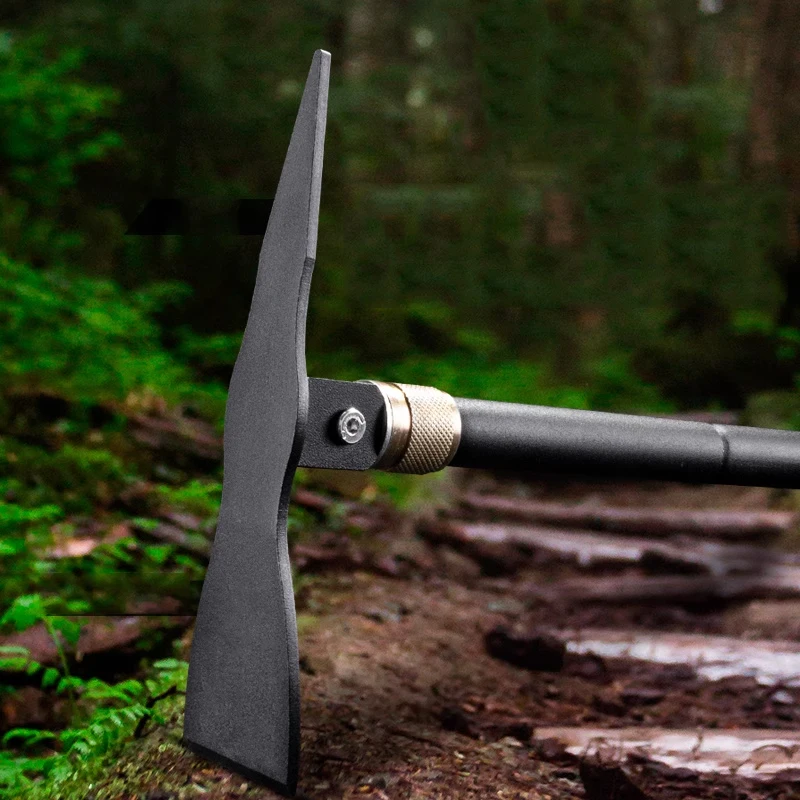 Outdoor EDC Multifunctional Folding Engineer Shovel Small Pickaxe Hoe Camping Portable Fishing  Pickaxe Shovel