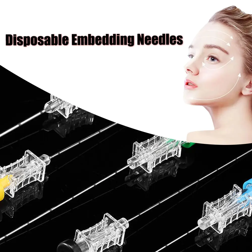 1X Disposable Embedding Needles Sterile Package Acupuncture Points Chinese Medicine Beauty Needles Disposable Embedding Needles