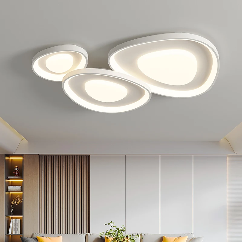 Nordic White Creative LED Ceiling Chandelier Whole House Light Combination For Aisle Hotel Foyer Office Cloakroom Bedroom Lustre