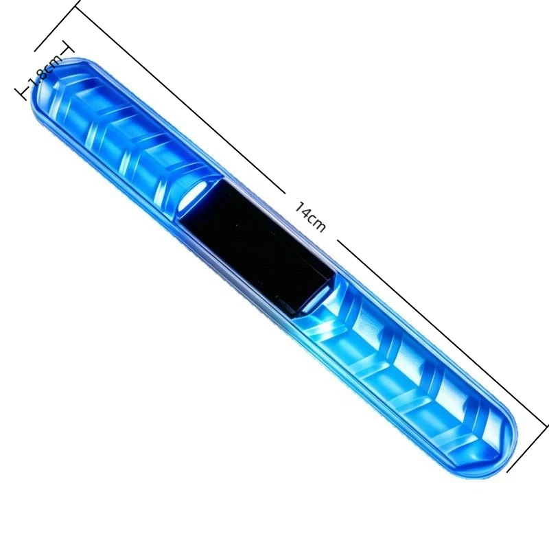 1PC Solar LED Strobe Flash Light Anti-Collision Warning Lamp Motorcycle Car Door Handle Anti-Scratch Protector Decorative Light