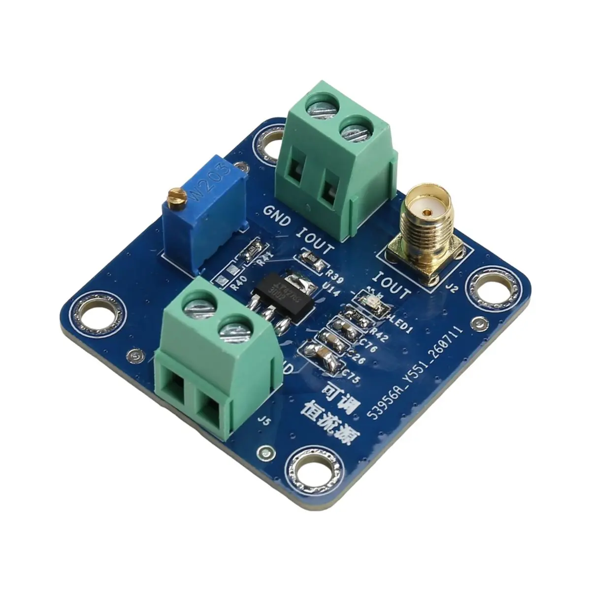 A85P LT3092 Adjustable Constant Current Source Module 200mA Continuous Adjustable Constant Current Output, Sensor Drive
