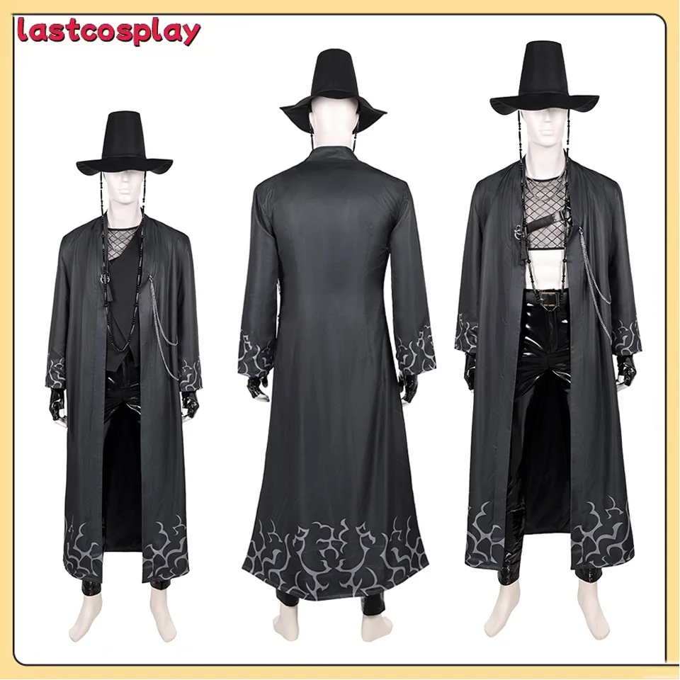 

Fantasia KPop Saja Cosplay Boys Abby Costume Demons TV Hunters Men Vest Pants Coat Hat Outfits for Halloween Carnival Party
