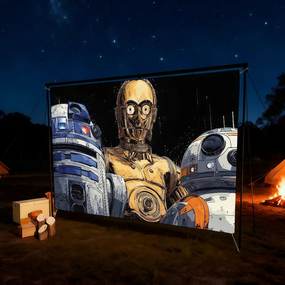 S-STAR W-WARS-ES G-Grogu M-Mandalorian Flag For Room Dorm Camping Picnic Art Style Garage Bar Wall Decoration Banner