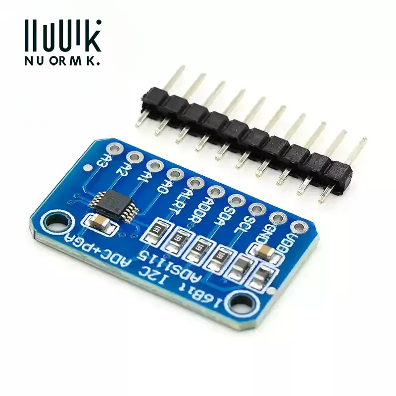 Moduł konwertera analogowo-cyfrowego (ADC) I2C ADS1115, 4-kanałowy, ultrakompaktowy, 16-bitowy, precyzyjny, płytka rozwojowa IIC