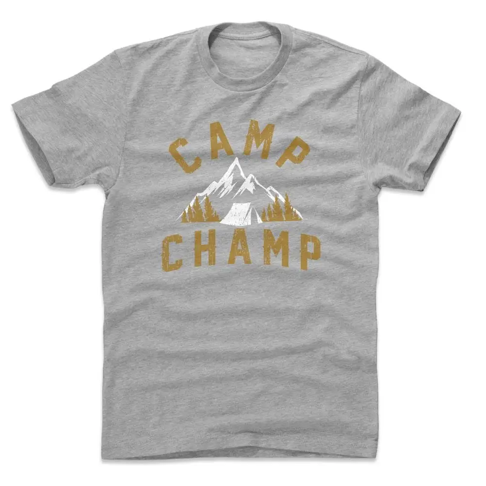 

Funny Camping Men's Cotton T Shirt Outdoors Camp Champ WHT