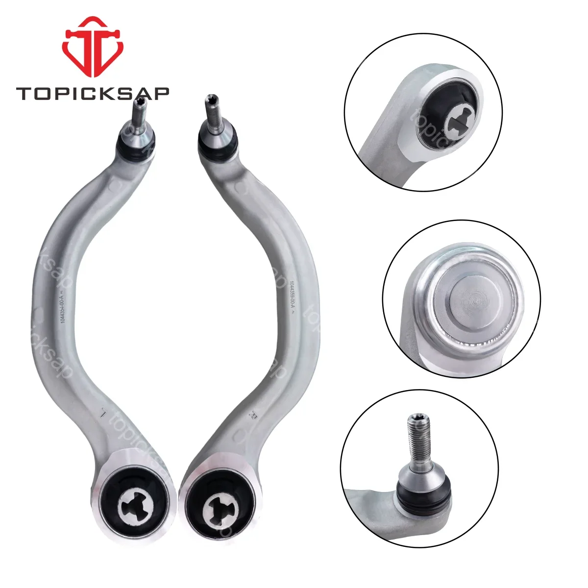 TOPICKSAP 2 Pair Front Lower Control Arm Curve Assembly Kit for Tesla Model 3 Y 2017-2020 2021 2022 2023 2024 2025 2026