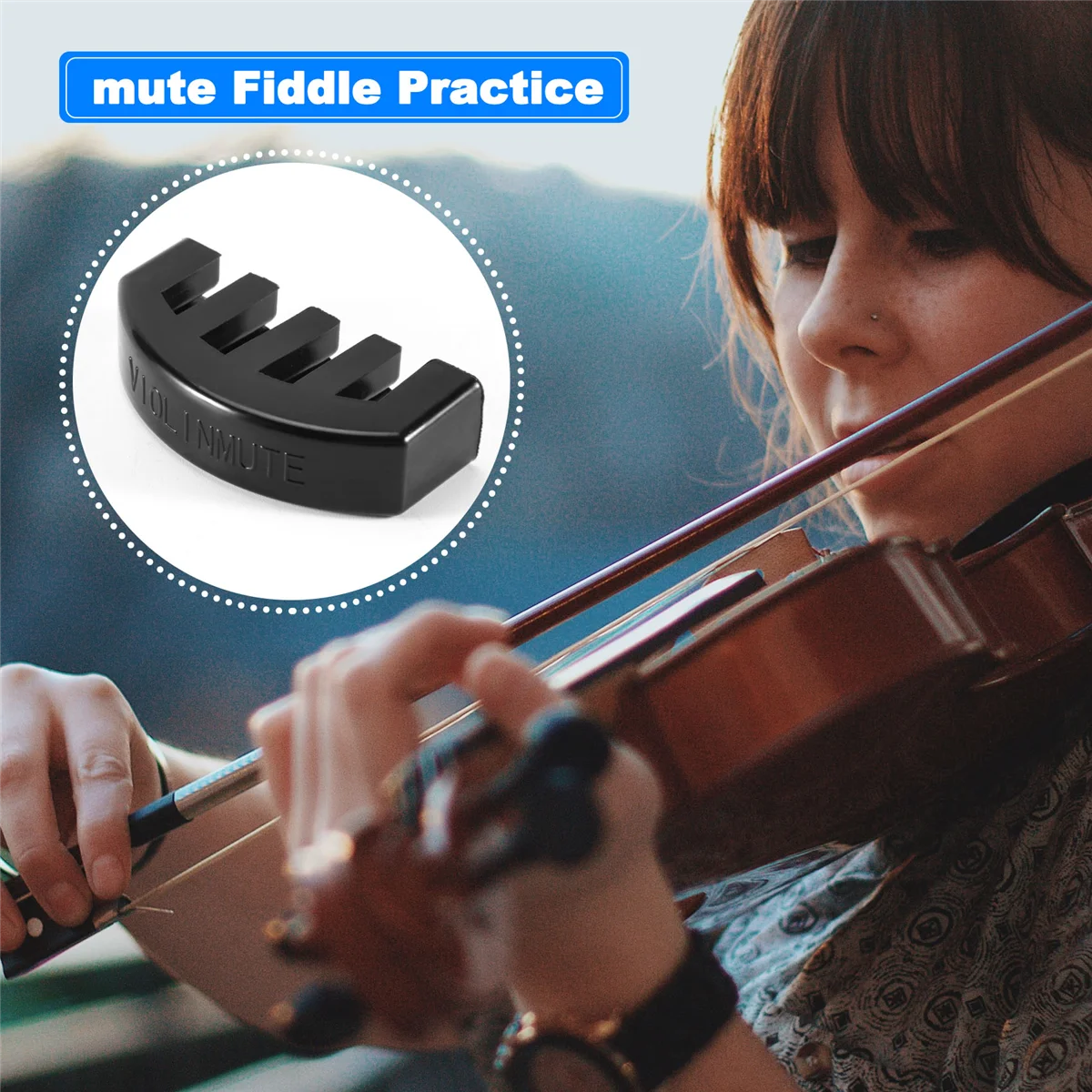 Продажи! Резиновый глушитель Mute 4/4 для скрипки, легкая практика, черный