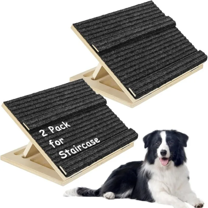 Foldable Wooden Pet Ramp Stairs, Non-slip Climbing Steps for Small Dogs and Cats