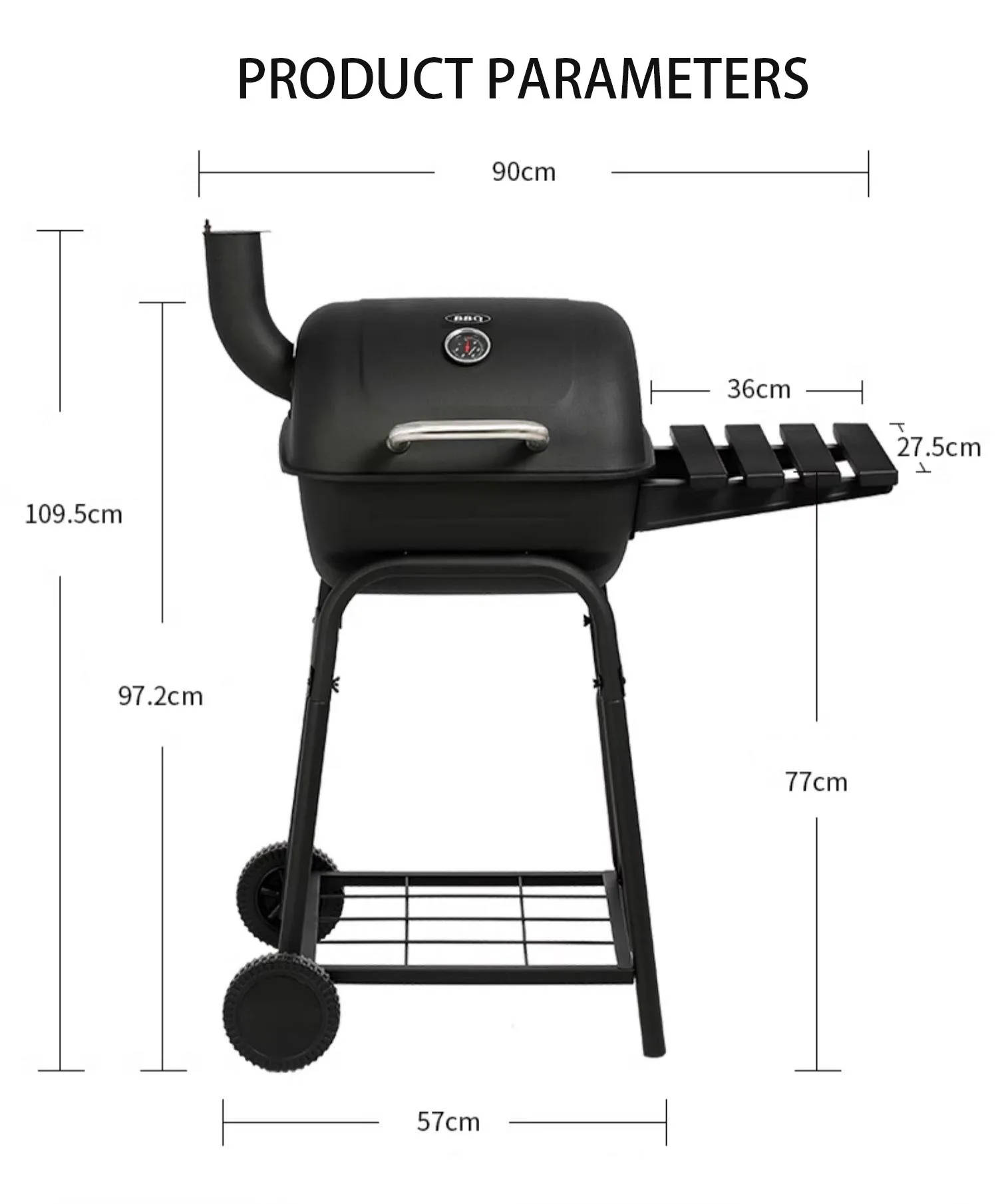 

Chimney style charcoal grill, outdoor charcoal grill, home barbecue grill, camping stove, portable braised barbecue grill, BBQ