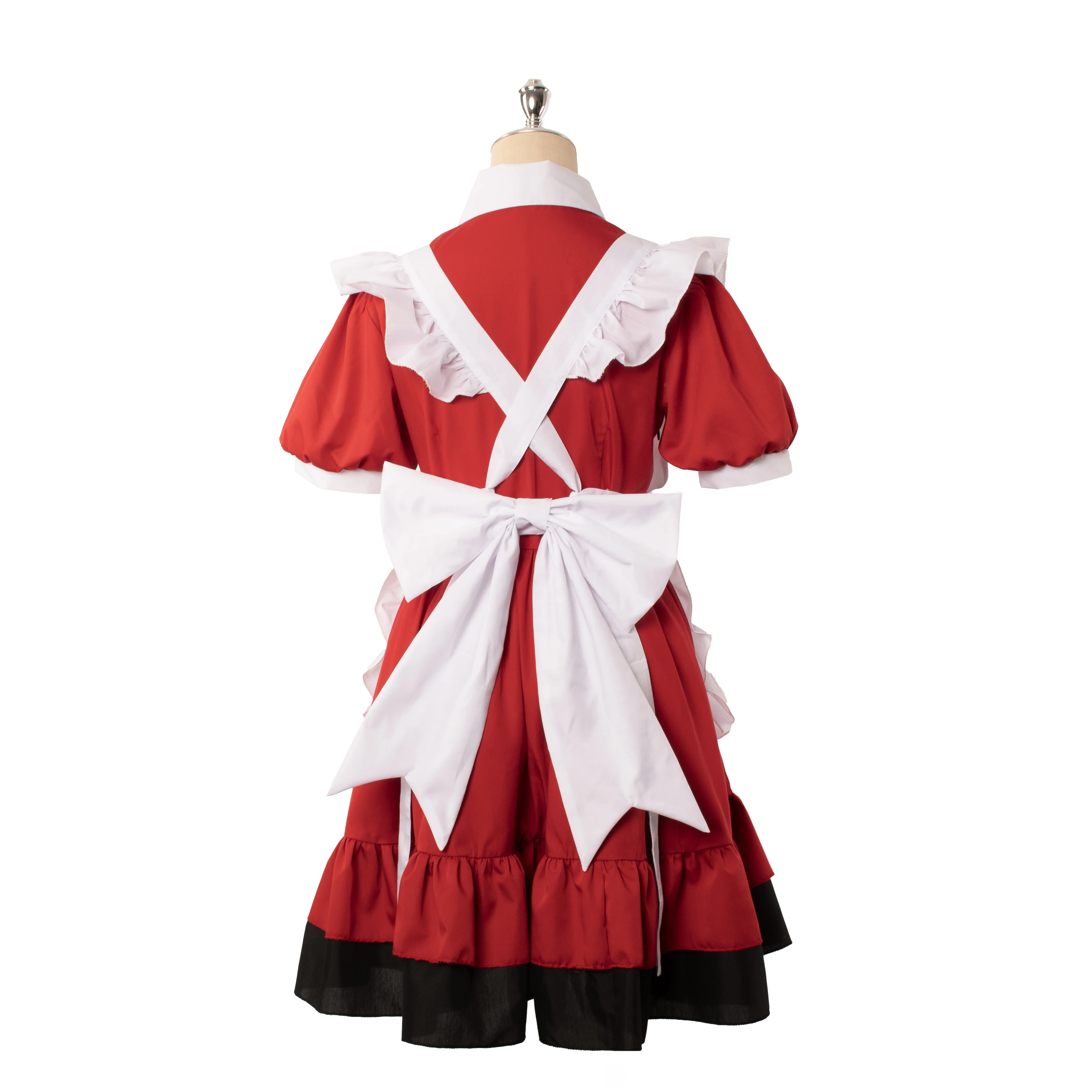 Frauen Pizza Hütte Lolita Dienst mädchen Hexen kleid Halloween Angela Kostüm Cosplay Outfit Set