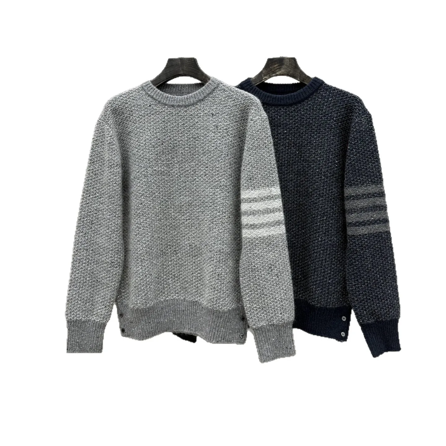 High Quali Thiened Camere Fi Sc Pattern round Ne Sweater Men Women Daily Wear Long Sve Knitted Woolen Sweater