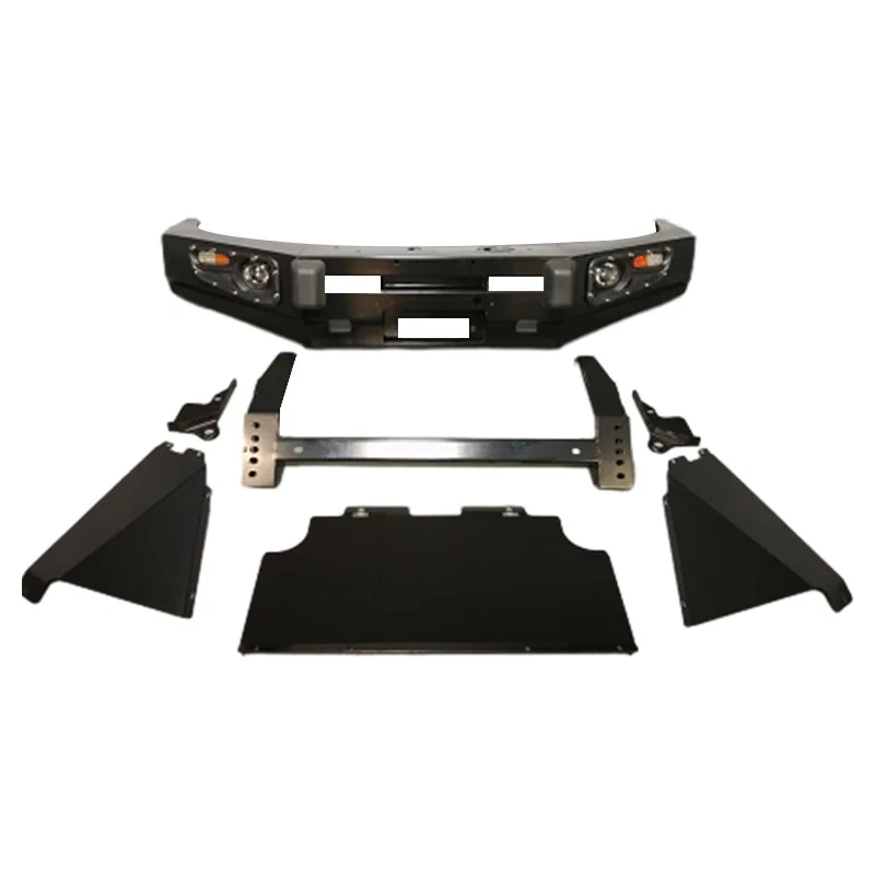 

TOP Hilux новые стальные автомобильные аксессуары, защита бампера, передняя полоса для внедорожников Prado FJ120 серии 4x4 с противотуманными фарами Cut-O