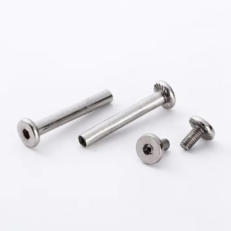 Manufacturer wholesales wheelchair caster axles, mother-and-son locks, screws, staples, and rivets, customizable