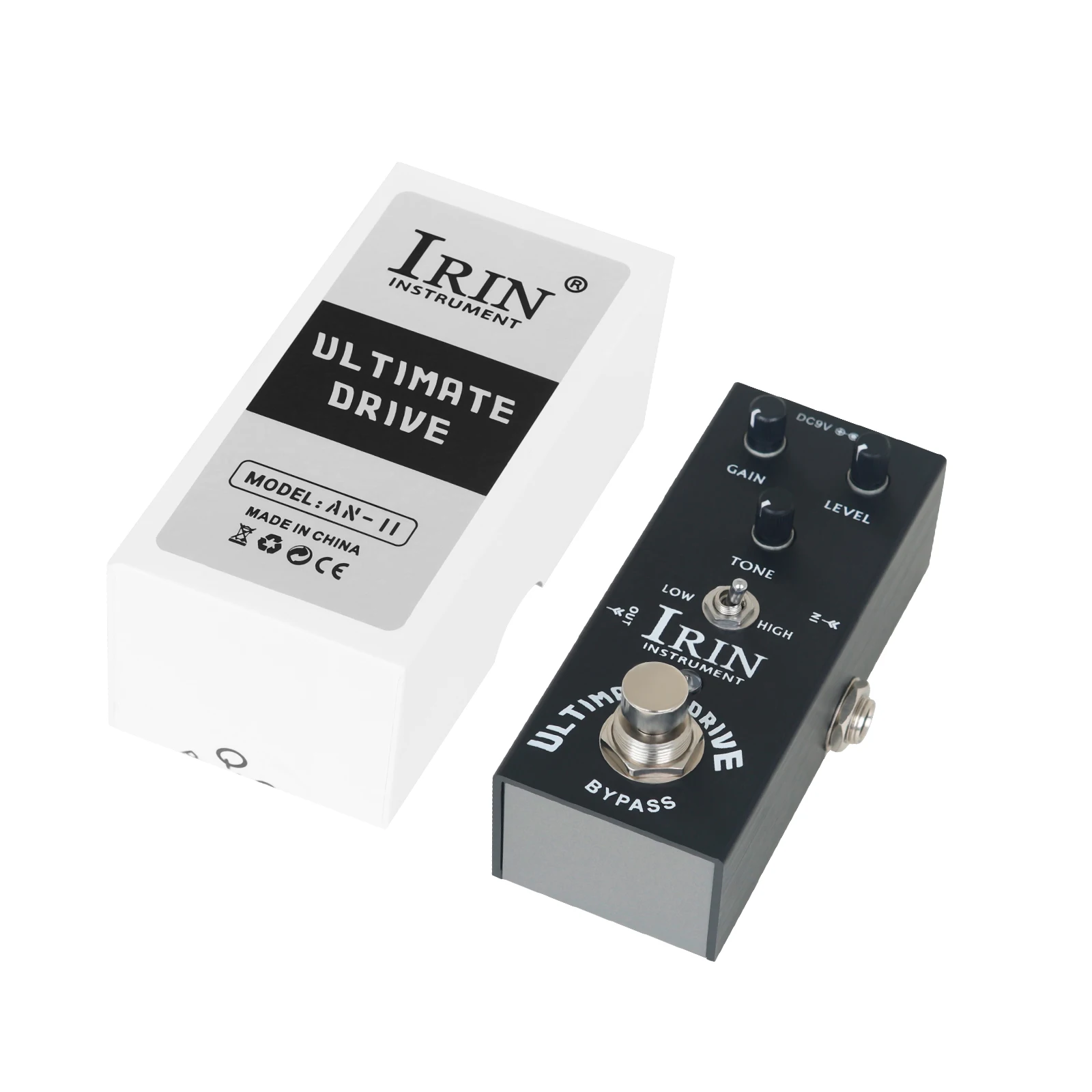 IRIN AN-11 Ultimate Drive Guitar Overdrive Distortion Effect Pedal Bordering-on-Distortion Overdrive for Guitar with 9V Adapter