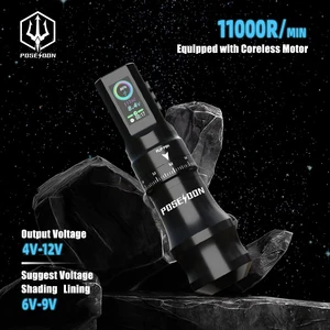 Poseidon-Tattoo Gun Kit for Permanent Makeup, Legal Tattoo, Pen, Food, High Quality, New 10 Main Sales Real Firearms - №10