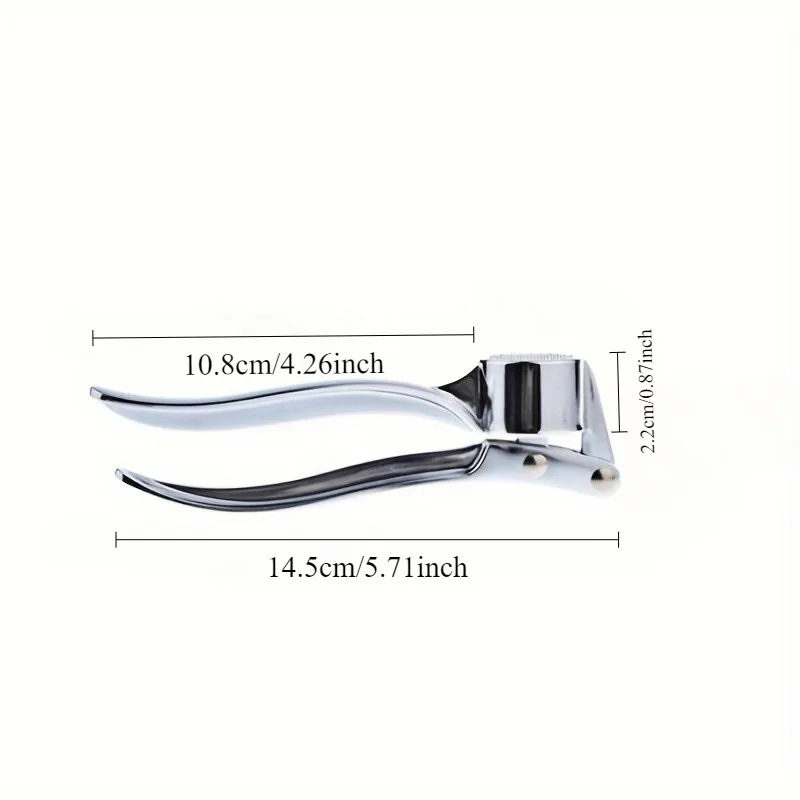 Stainless Steel Garlic Press Hand Presser Crusher Ginger Squeezer Labor-Saving Garlic