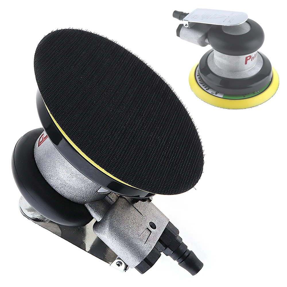 5 Inch Pneumatic Grinder Random Orbital Pneumatic Sander Circular Air Polished Grinder  Vacuum Eccentric Polishing Machine Tools