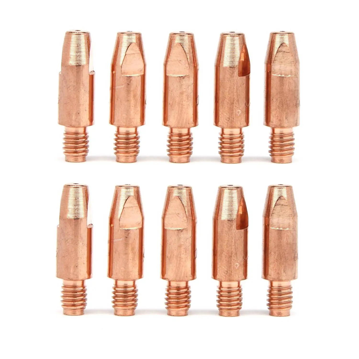 Pieza de soplete de soldadura para pistola Mig, longitud de rosca métrica M6, 28mm, punta de contacto de boquilla TB 25, TB25, MB25, 25AK, MB24,