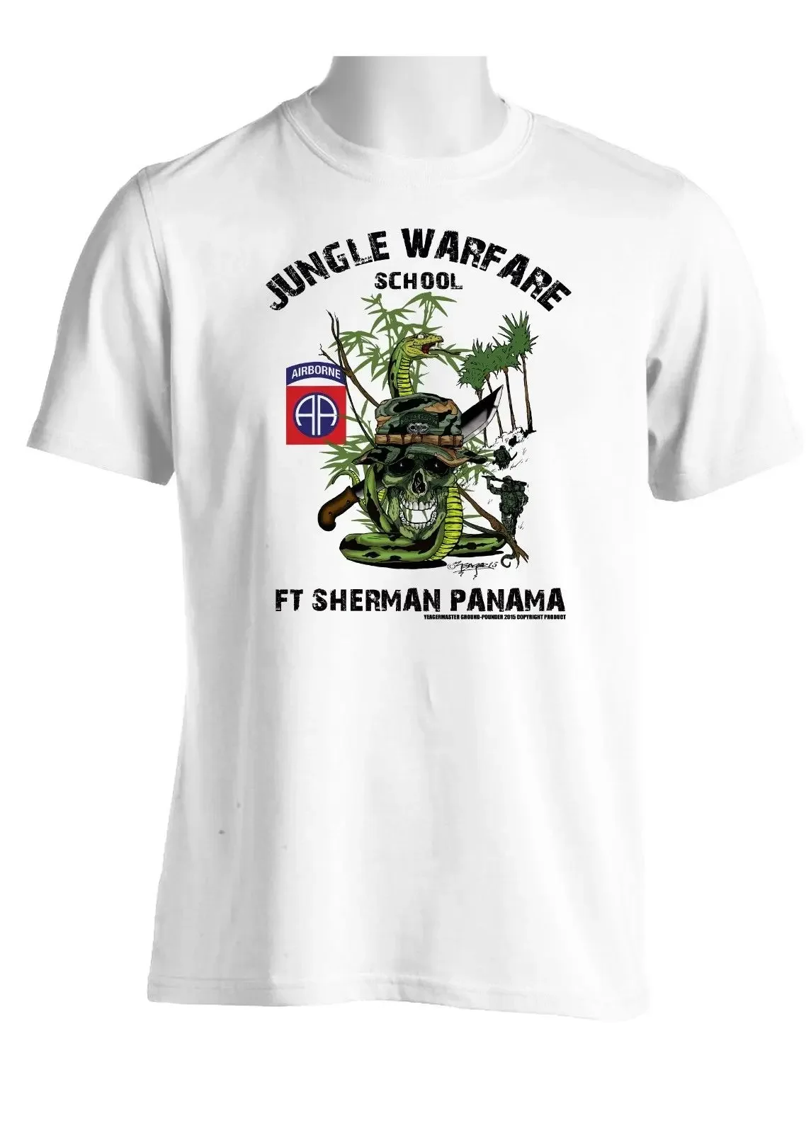 82nd Airborne Division Jungle Expert T-Shirt 100% Cotton O-Neck Summer Short Sleeve Casual Mens T-shirt Size S-3XL