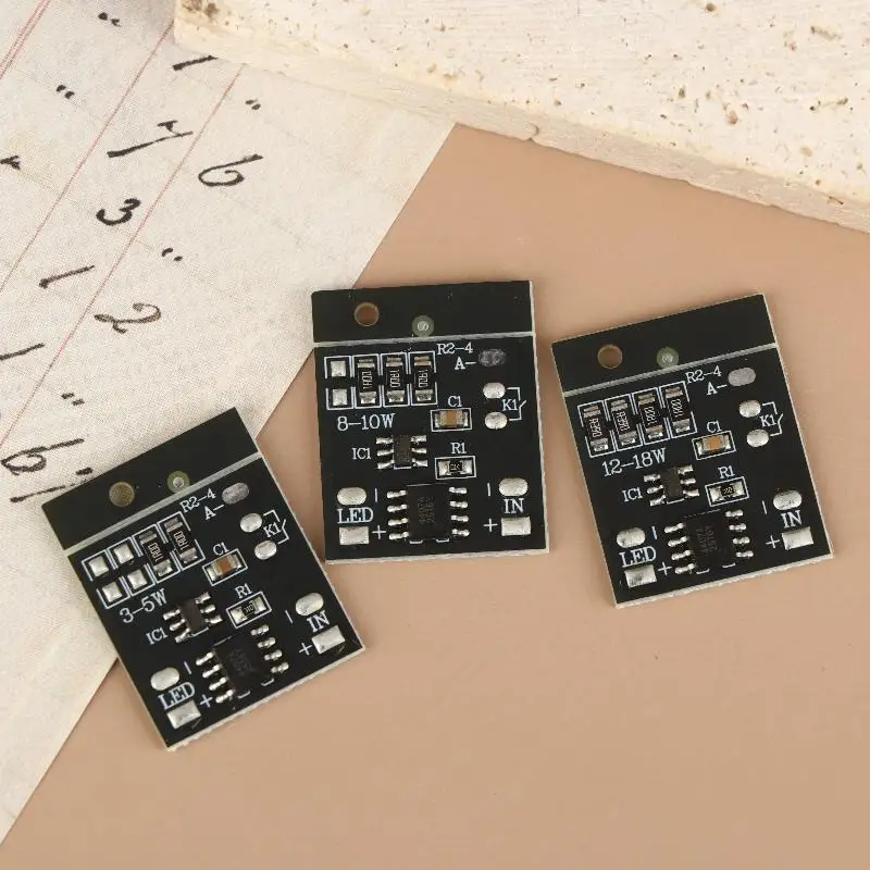 【جديد】 1/3 قطعة المصابيح الأمامية المصابيح الأمامية تحمل مصابيح التحديثية اللمس سائق لوحة عالمية 3-10 واط متوافق حتى 20 واط #2