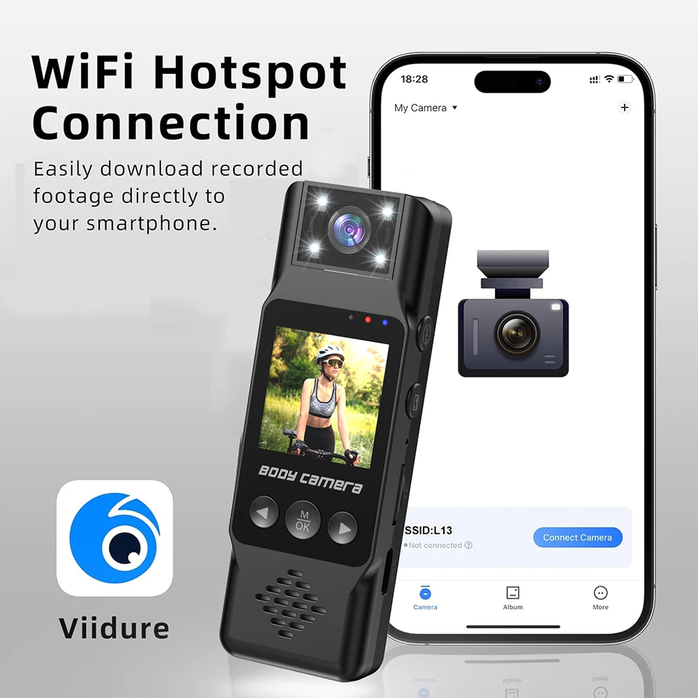 L13 Ultra HD 4K WiFi Mini Kamera 1080P Tragbare Digitale Video Recorder Polizei Kleine Körper Cam Nachtsicht DV Miniatur Camcorder