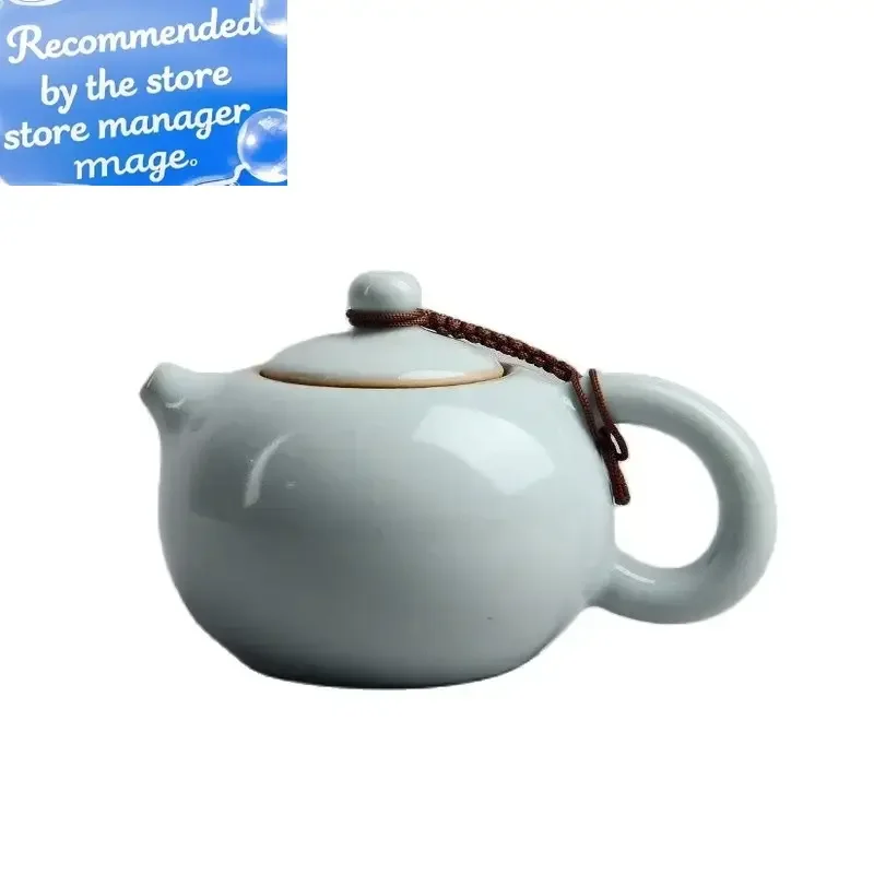 

WSHYUFEI Jingdezhen Handmade white porcelain Xishi teapot Sheep fat jade ceramics kettle tea set Chinese tea ceremony gifts