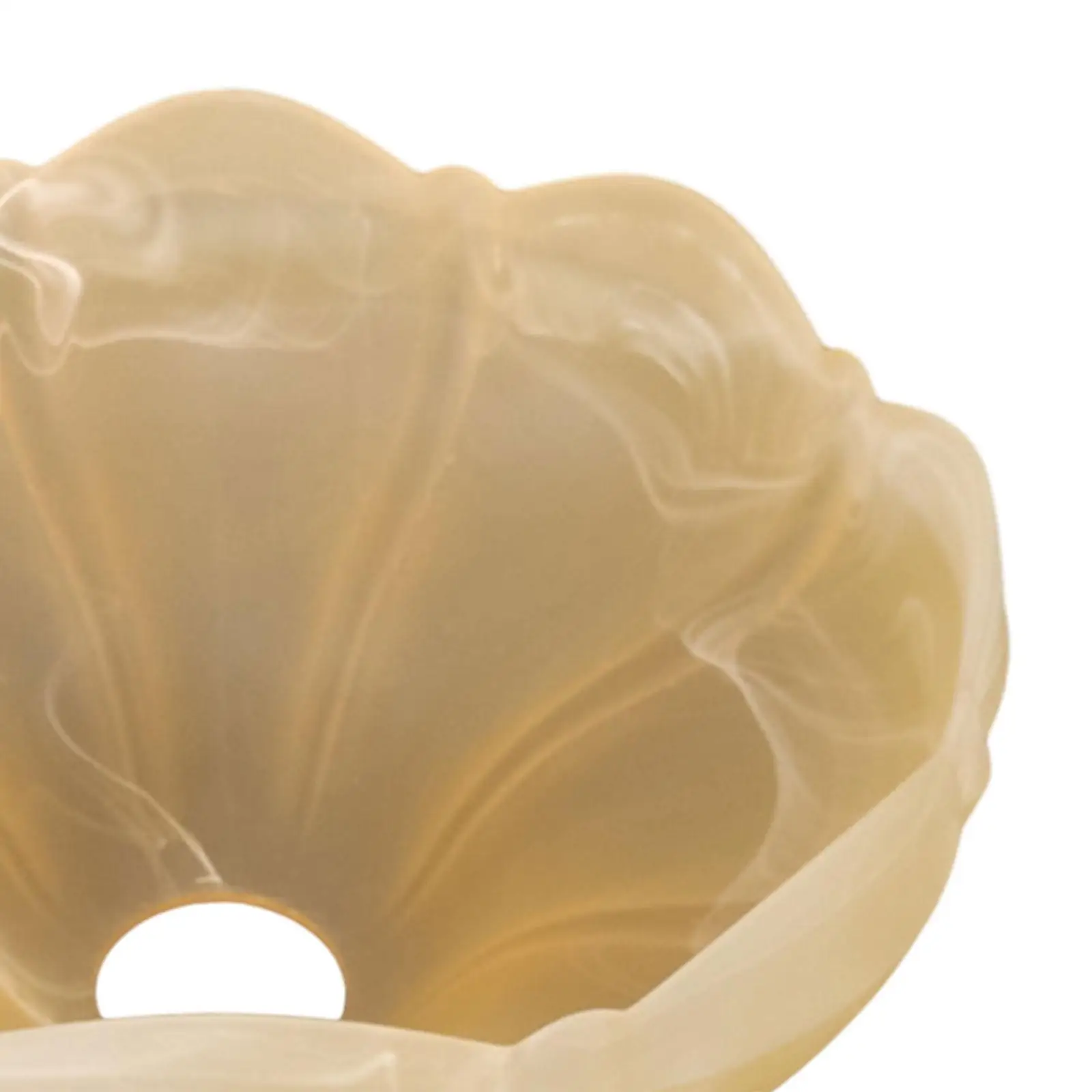 Glass Lampshade, Flower Lamp Shade Pendant Light Lamp Shade Decorative Lamp Cover for Restaurant