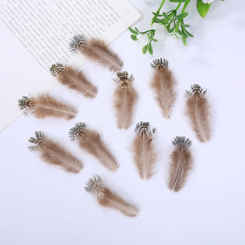 4-7CM 50 Root/100 Root Natural Pheasant Feathers And Green Eyebrows DIY Handmade Feather Decoration Stage Performance Ornaments