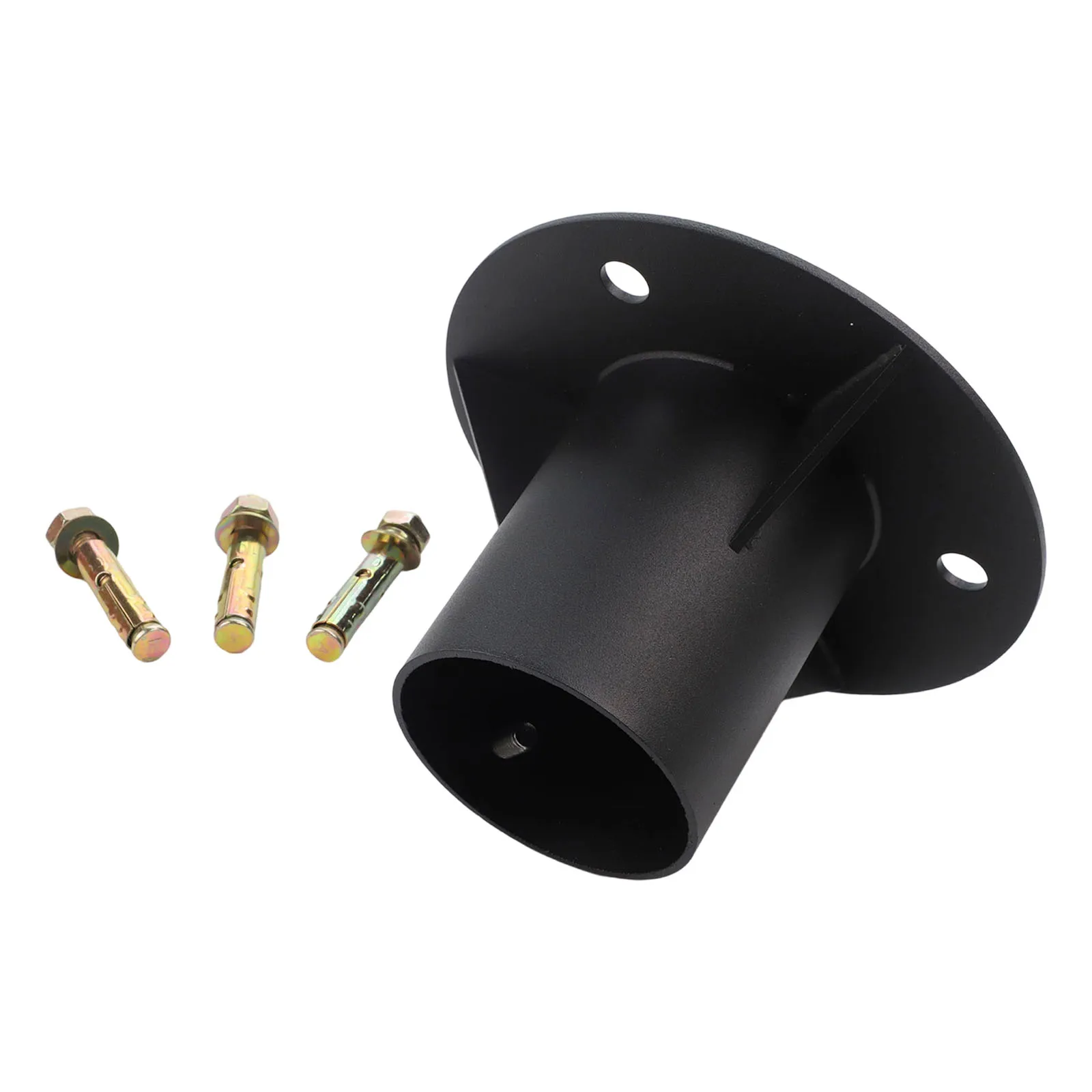 Adjustable Fence Base Chain Link Fence Post Base Garden Post Support Floor Flange Includes Fixing Screws Adjustable