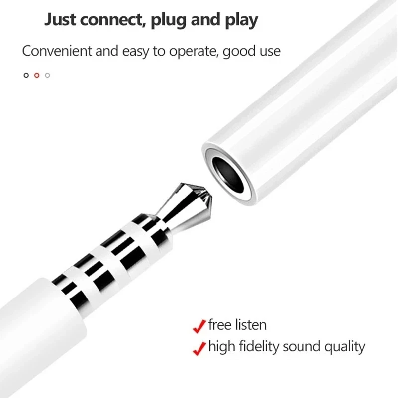 Type C to 3.5mm Jack AUX Audio Adapter Cable for iPhone 15 Plus Samsung Huawei Xiaomi Redmi POCO OPPO Realme Earphone Converter