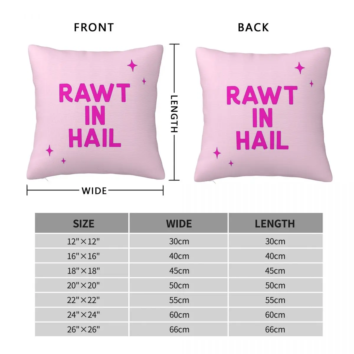 Vanderpump Rules Rawt In Hail Square Pillowcase Polyester Linen Velvet Pattern Decorative Pillow Case Sofa Seater Cushion Cover