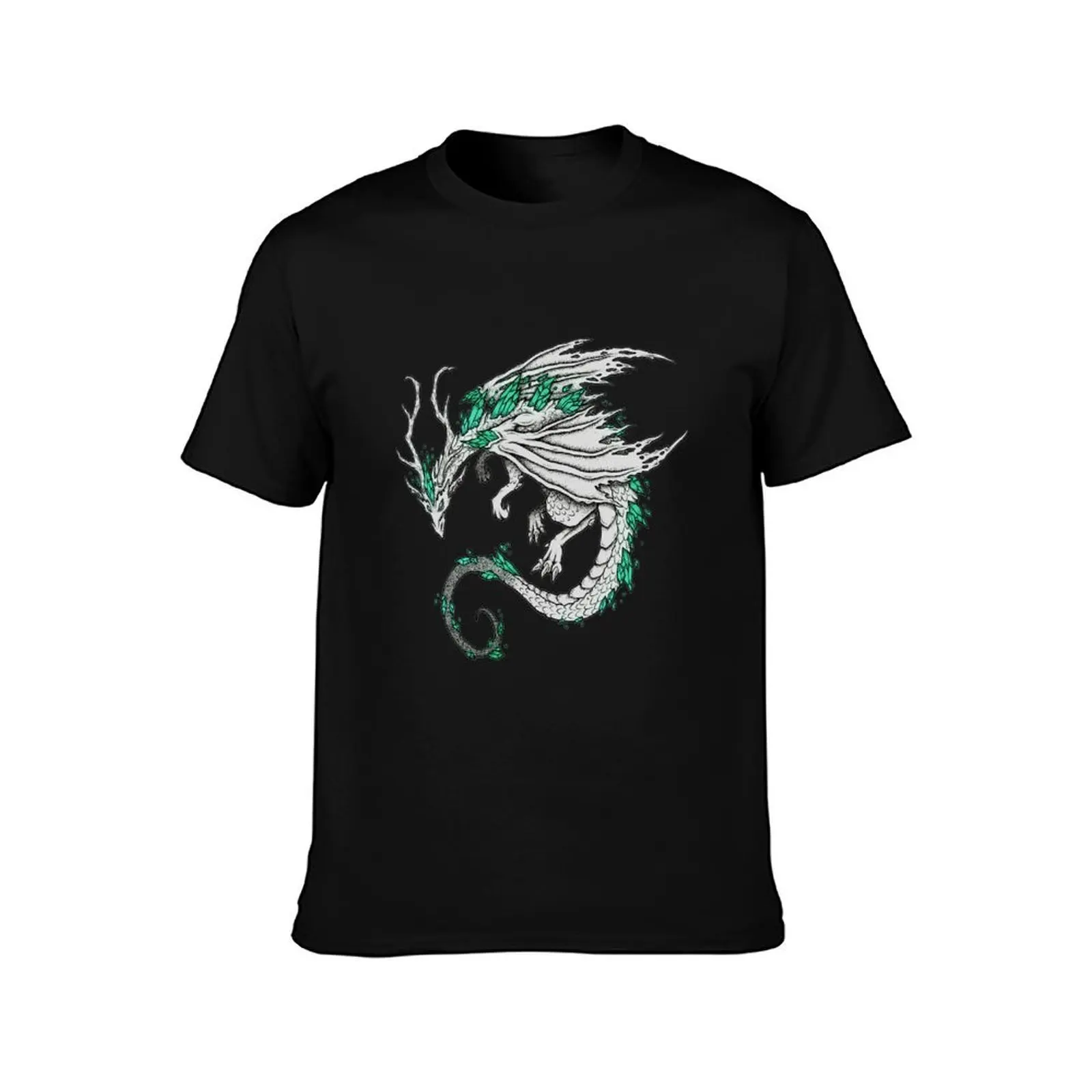 Emerald Dragon T-Shirt Worker Basic Short Sleeve Tee T-Shirt