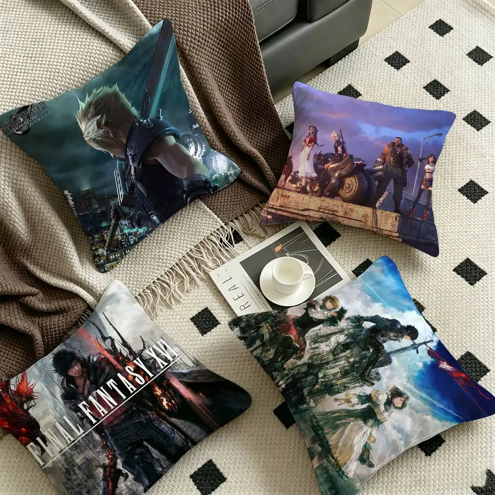 Classic F-Final Game F-Fantasy Personalized Pillow Cover Kids Bedroom Wild Party Decor Pillowcase kid Birthday shower Gift