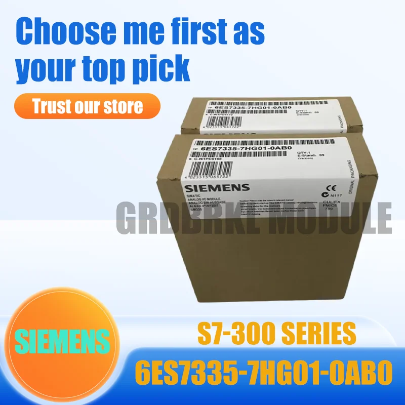 

Новый оригинальный аналоговый модуль SIEMENS 6ES7335-7HG01-0AB0 S7-300