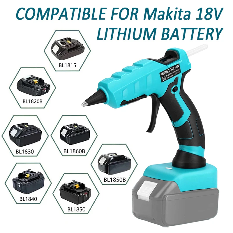 Cordless Glue Gun for Makita 18V Battery 7mm Handheld Electric Power Hot Glue Guns Cordless Hot Glue Gun for Arts Crafts Repair view 4