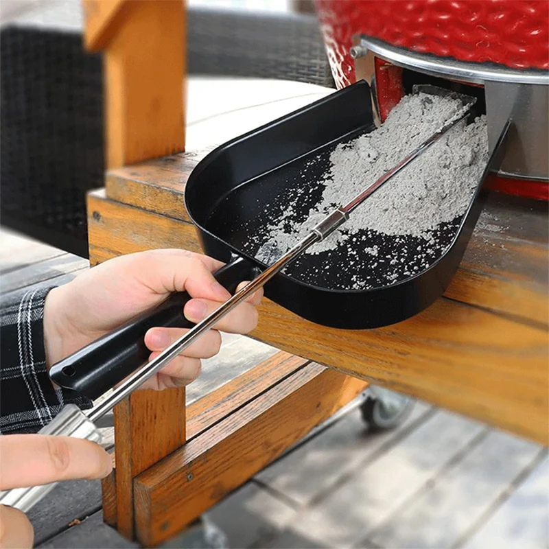 Stainless Steel Wood-Fired Oven Ash Cleaning Rake Barbecue Ash Cleaning Tool Is Suitable For Charcoal Oven