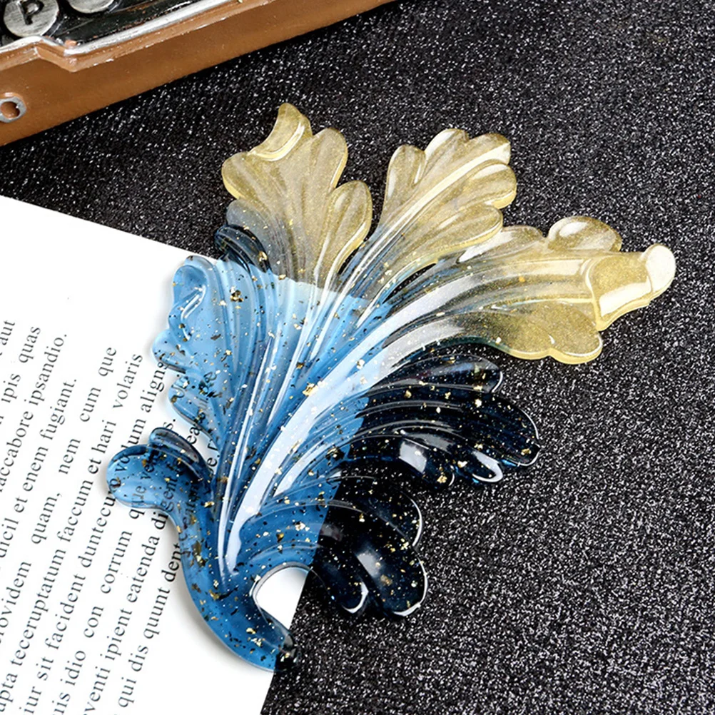 

2Pcs Crystal Epoxy Resin Molds Silicone Leaf Casting DIY Craft Ornament Making Flexible Durable Reusable Add Glitters Pigment