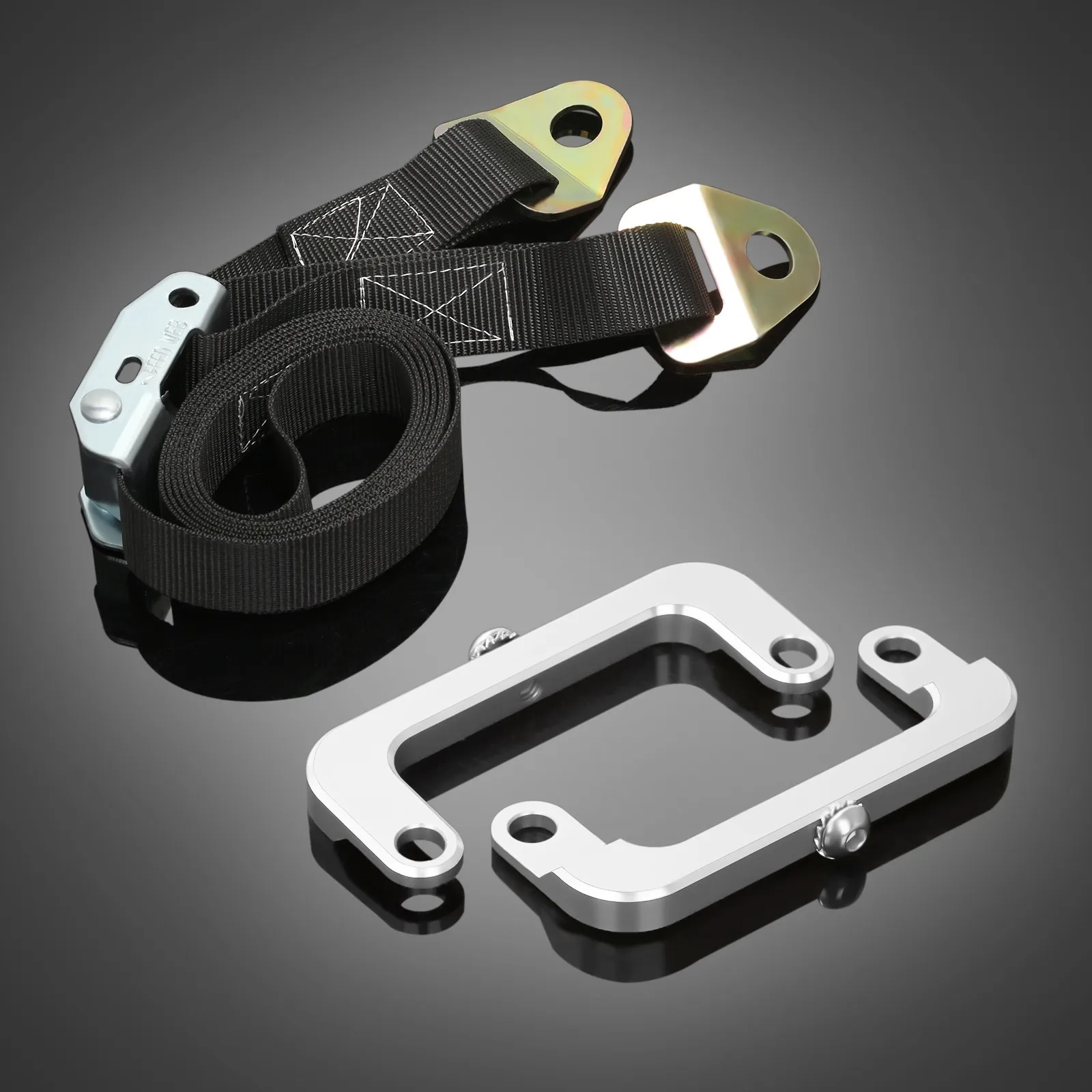 Adjustable Front Lowering Strap & Brackets Drag/Roll Racing Kit For Kawasaki ZZR1400 ZX14 ZX14R