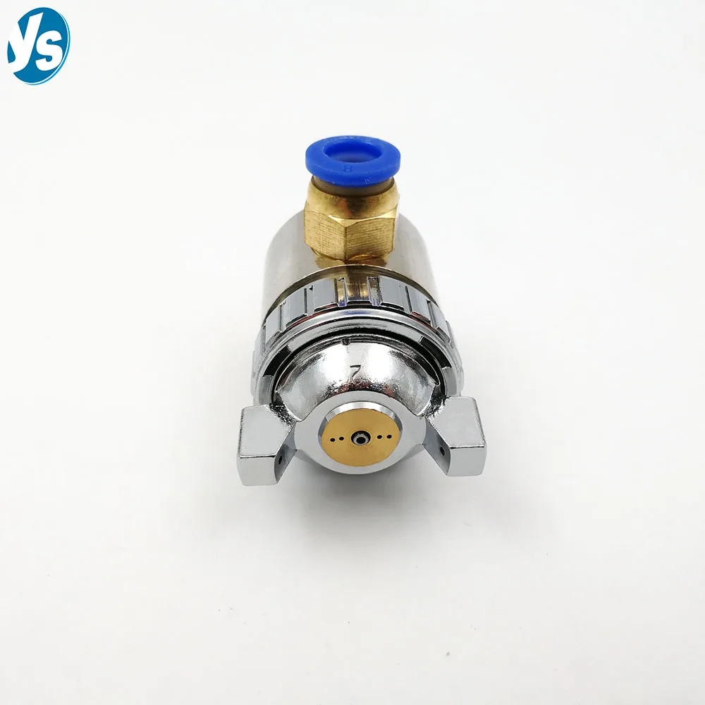 Mini Flat External Mix Spray Air Atomizing Nozzles Fine Mist Fogging Sprayer for Humidification Cooling Dust Removal Industrial