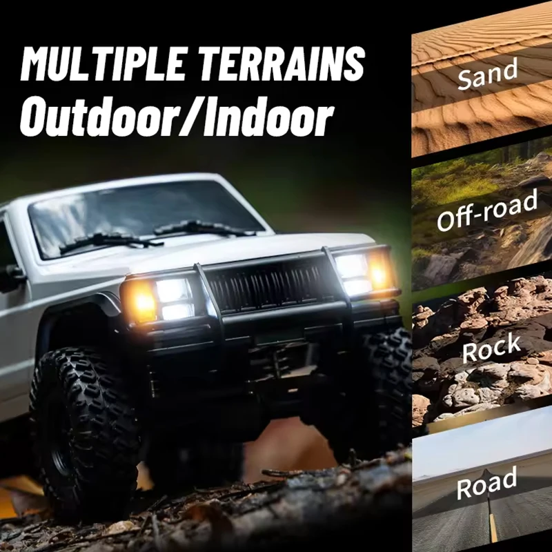 JJRC C8809 1:18 Simulado Cherokee Veículo de Escalada Off Road 4WD Modelo de Controle Remoto Carro Brinquedos para Crianças