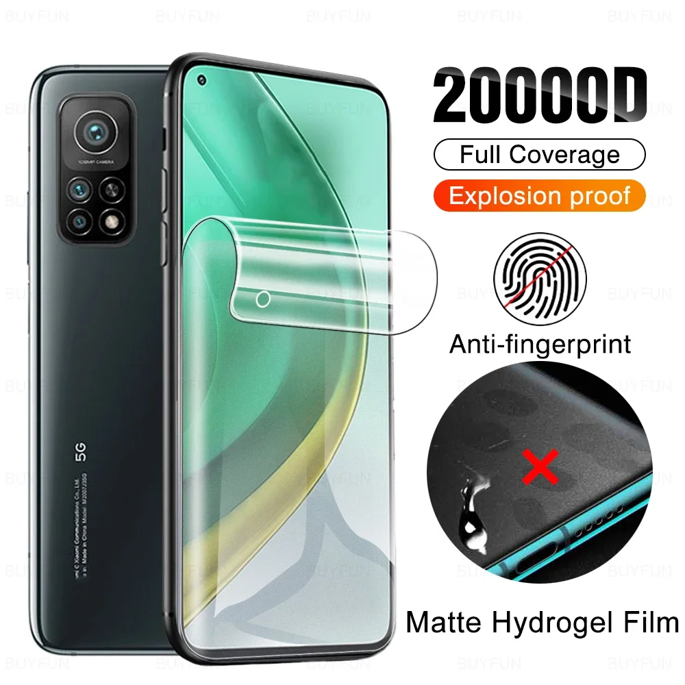 

Matte Anti-fingerprint Hydrogel Film For Xiaomi Mi 10T Pro 5G Screen Protector Xiomi 10 T Mi10 Mi10t 10tpro Not Protective Glass