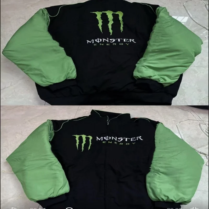 몬스터 에너지2026 스트리트 패션 통기성 따뜻한 자수 데일리 코트